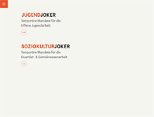 Tablet Screenshot of jugendjoker.ch